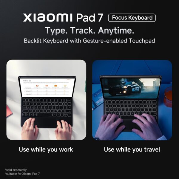 Xiaomi Pad 7 |Qualcomm Snapdragon 7+ Gen 3 |28.35cm(11.16") Display |12GB, 256GB |3.2K CrystalRes Display |HyperOS 2 |68 Billion+ Colours |Dolby Vision Atmos |Quad Speakers |Wi-Fi 6e |Graphite Grey - Image 8