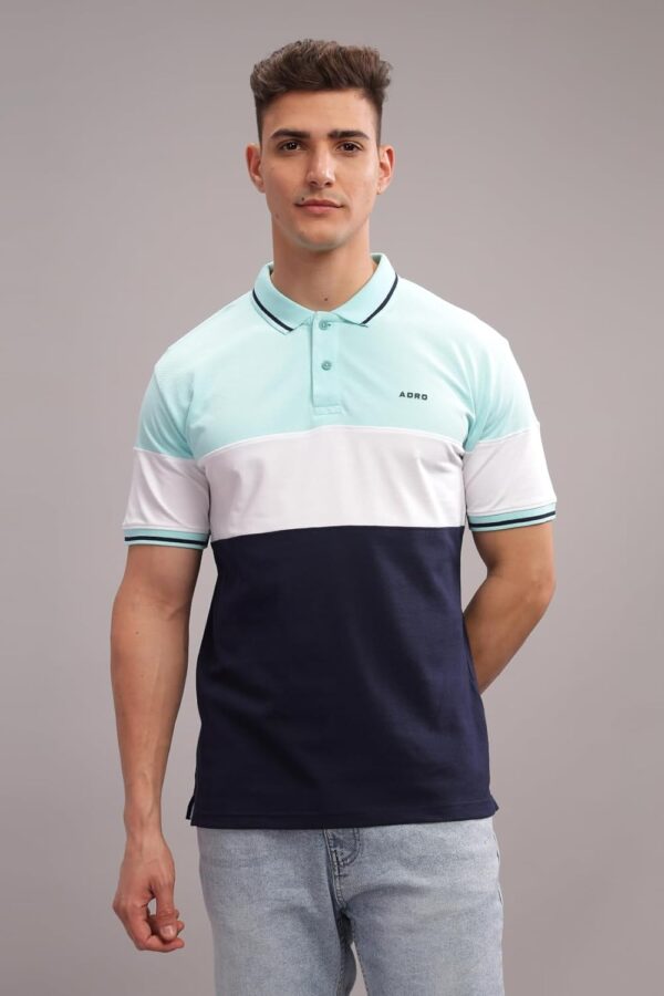 ADRO Men's Regular Fit Polo Tshirt in 100% Cotton Multi Color Polo - Image 7