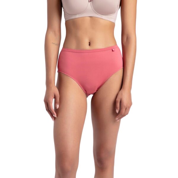 Jockey 1406 Women's High Coverage Super Combed Cotton Mid Waist Hipster with Concealed Waistband and Stay Fresh Treatment (Pack of 3_Colors & Prints May Vary) - Image 3