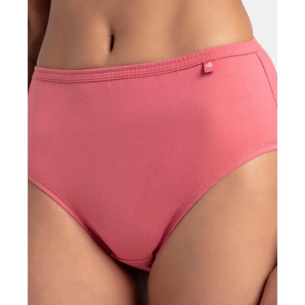 Jockey 1406 Women's High Coverage Super Combed Cotton Mid Waist Hipster with Concealed Waistband and Stay Fresh Treatment (Pack of 3_Colors & Prints May Vary) - Image 8