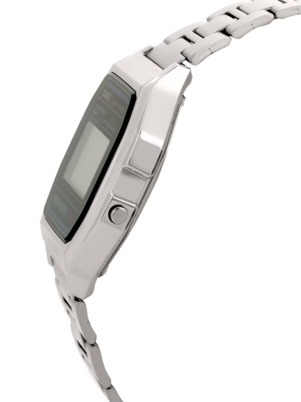 Casio Vintage A-158WA-1Q Digital Grey Dial Unisex Watch Silver Metal Strap (D011) - Image 3