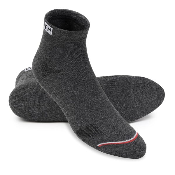 Fitness Mantra® 12 Pairs Sports Ankle Cotton Socks | Free Size| Breathable| Daily Use| Multicolor| 12 Pairs| - Image 3