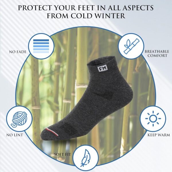 Fitness Mantra® 12 Pairs Sports Ankle Cotton Socks | Free Size| Breathable| Daily Use| Multicolor| 12 Pairs| - Image 6