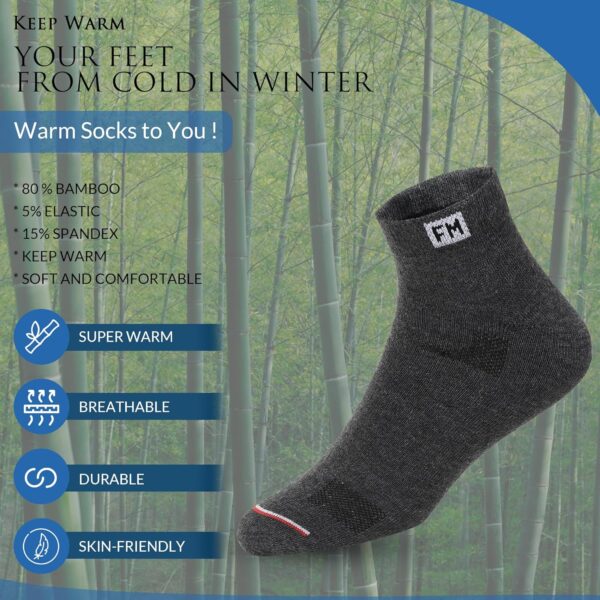 Fitness Mantra® 12 Pairs Sports Ankle Cotton Socks | Free Size| Breathable| Daily Use| Multicolor| 12 Pairs| - Image 8