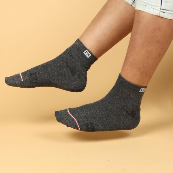 Fitness Mantra® 12 Pairs Sports Ankle Cotton Socks | Free Size| Breathable| Daily Use| Multicolor| 12 Pairs| - Image 10