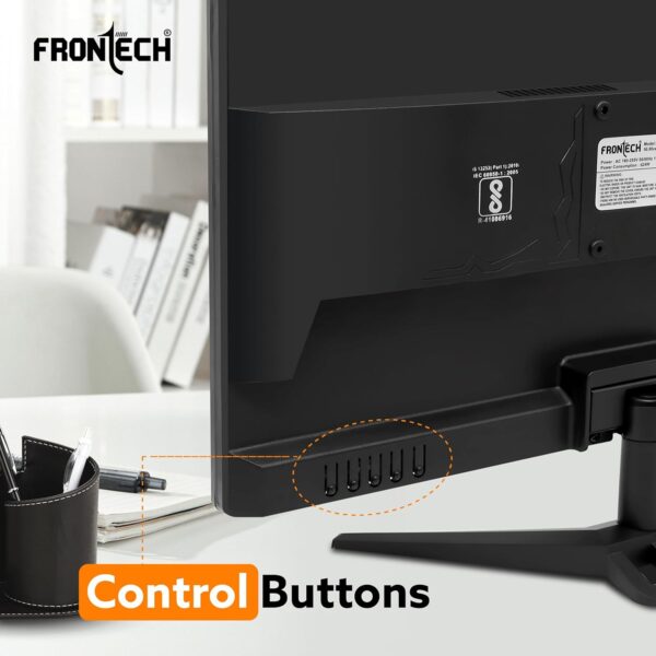 FRONTECH 20 Inch HD LED Monitor | Refresh Rate 60 Hz, 1600 x 900 Pixels | Wall Mountable Slim & Stylish Design with 16.7M Colors | HDMI & VGA Ports, Built-in Power Supply (MON-0054,Black) - Image 6