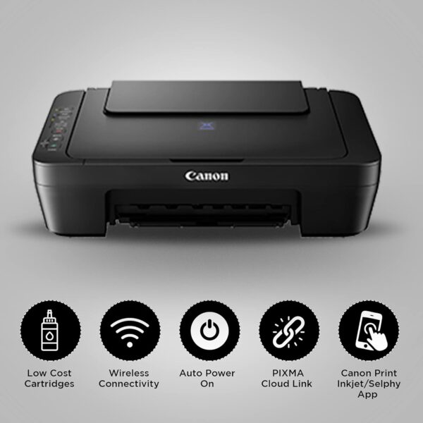 Canon PIXMA E470 All in One (Print, Scan, Copy) WiFi Ink Efficient Colour Printer for Home - Image 7