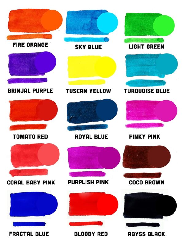Syahi - The Great Indian Ink (Bloody Red) Fountain Pen, Calligraphy, Drawing, Doodle - Image 5
