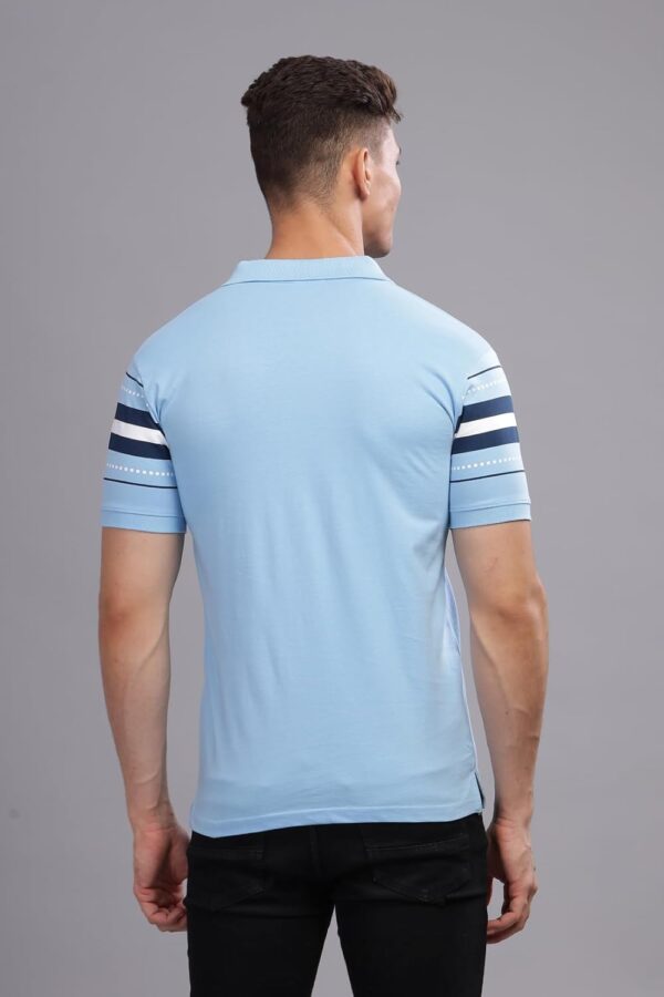 ADRO Regular Fit Polo T-Shirt for Men| Printed Polo T-Shirt | Cotton Polo T Shirt - Image 4