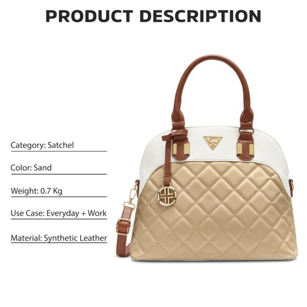Lavie Signature Women's Texas Satchel Handbag for Women | Satchel Bag for Work | Ladies purse | Stylish Shoulder Bag | Gift For Women - Image 6