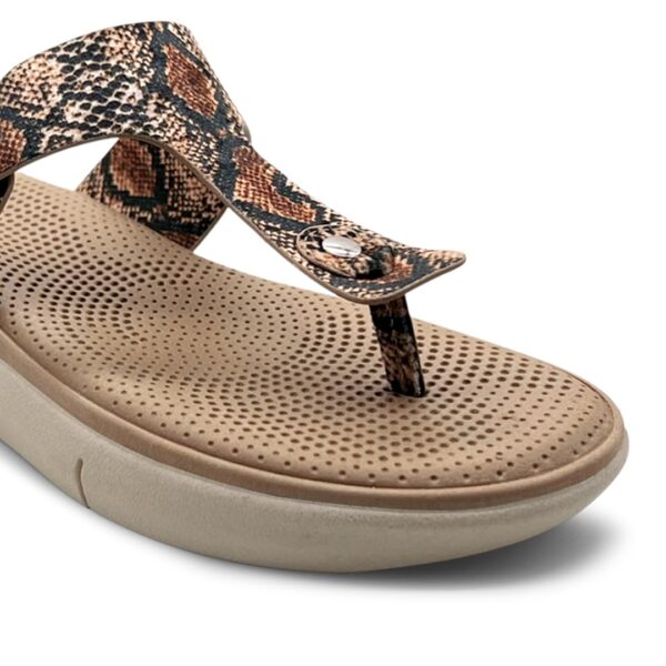 KazarMax Amelia Lightweight | Cushioned | Bounce Back | Floral Printed Flat Thong Sandals For Women - Image 7