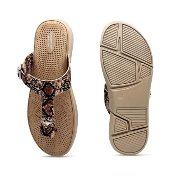 KazarMax Amelia Lightweight | Cushioned | Bounce Back | Floral Printed Flat Thong Sandals For Women - Image 8