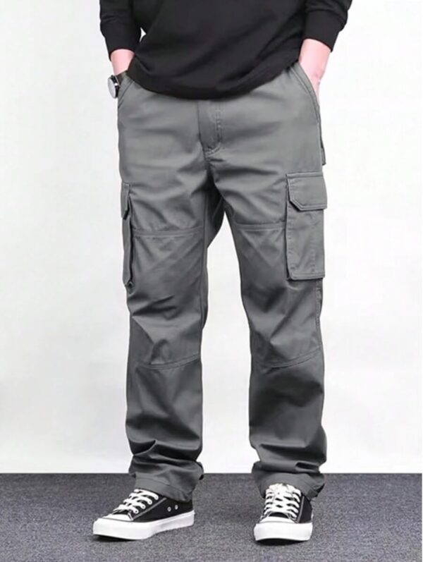 Lymio Men High Rise Reguler Fit Cotton Cargo Pants (Cargo-46-49) - Image 3