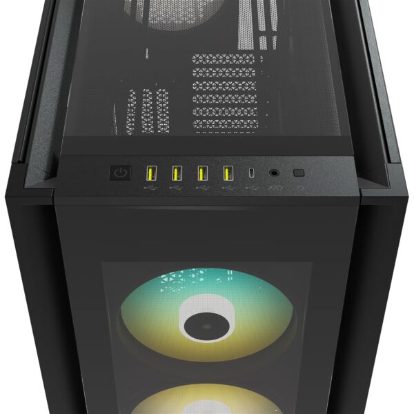 Corsair iCUE 7000X RGB Tempered Glass Full-Tower ATX Computer Case/Gaming Cabinet - Black - CC-9011226-WW - Image 6