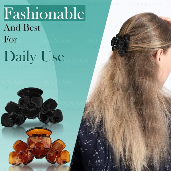 Sanas Women's Accessories Clips 4PCS for Hair Fancy Hair Clips Korean Clips Hair Clutch Butterfly Hair Clip Hair Accessory Stylish Butterfly Hair Claw Clutcher 4PCS, Multicolour - Image 6