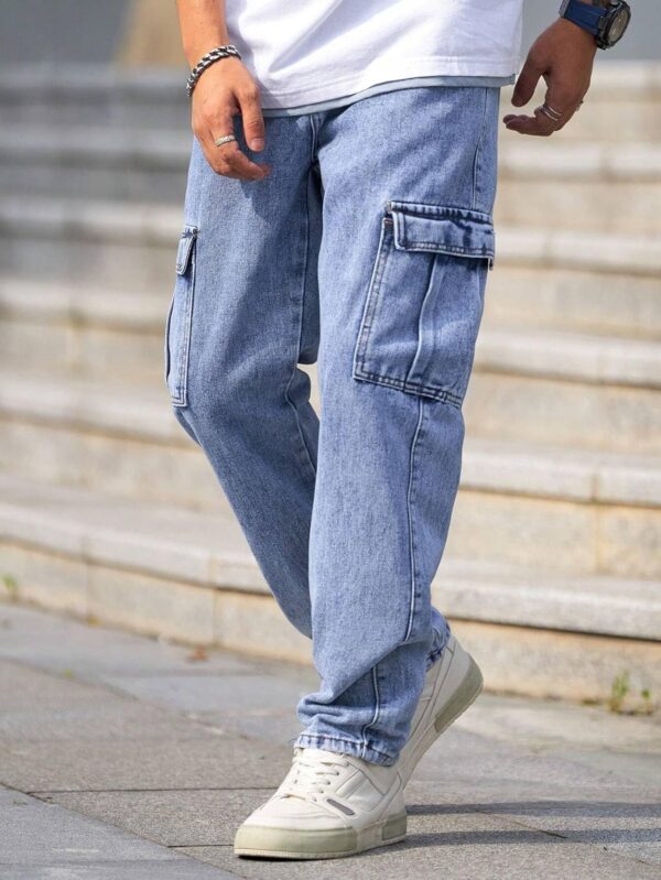 Men Jeans || Jeans for Men || Cargo Jeans (Q-04-05) - Image 3