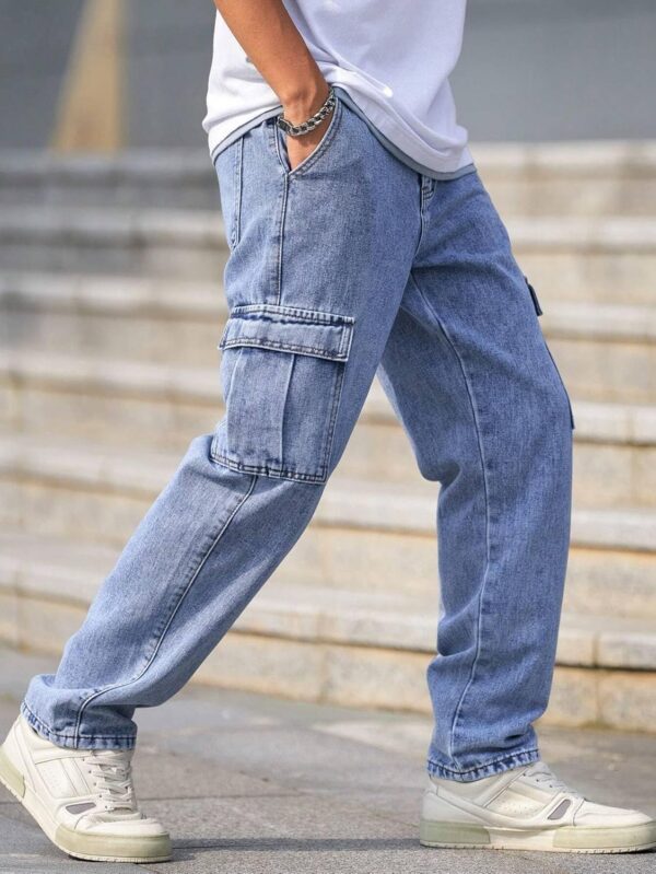 Men Jeans || Jeans for Men || Cargo Jeans (Q-04-05) - Image 4