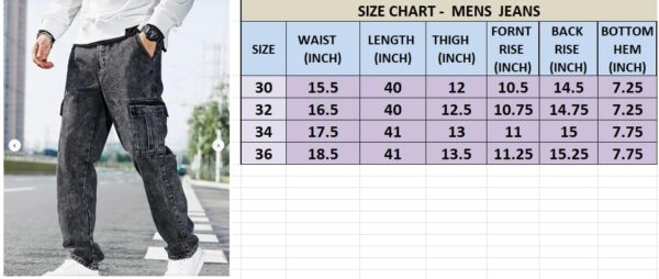 Men Jeans || Jeans for Men || Cargo Jeans (Q-04-05) - Image 6