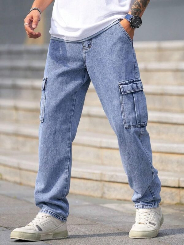 Men Jeans || Jeans for Men || Cargo Jeans (Q-04-05) - Image 7