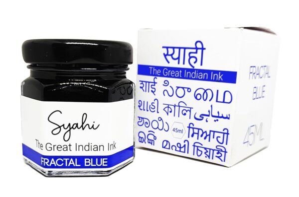 Syahi - The Great Indian Ink (Fractal Blue) Fountain Pen, Calligraphy, Drawing, Doodle - Image 2