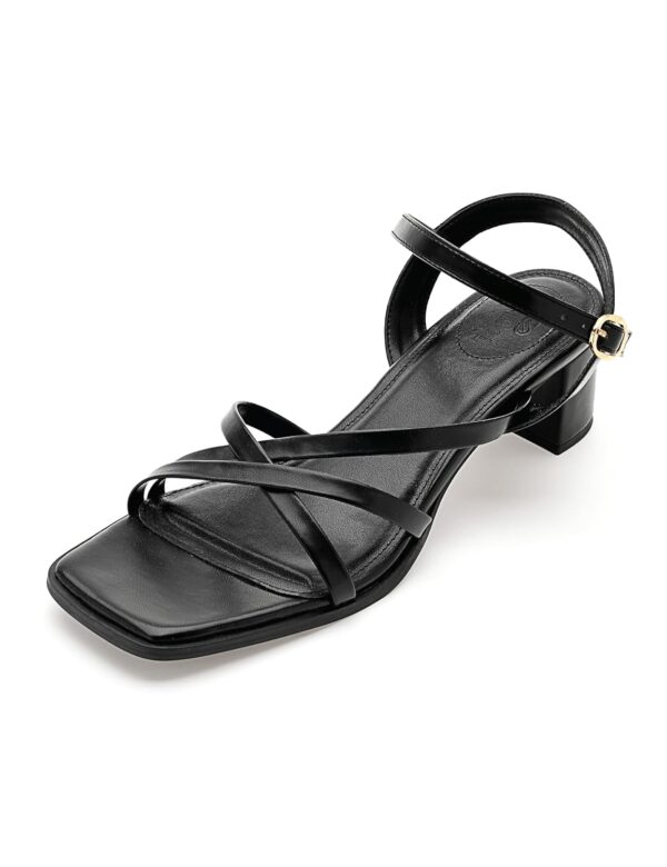 Symbol Premium Women's 'Desk to Dinner' Open Toe Sandals (Ortholite Insole|Stylish Heels) - Image 2