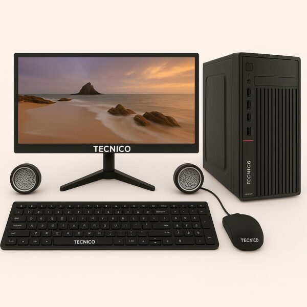 TECNICO Business All-in-One Desktop Computer Set, i7 4th Gen, 16GB RAM, 512 SSD, 22-inch HD LED Monitor, Integrated Graphics Card, Keyboard Mouse & Speaker - Image 2