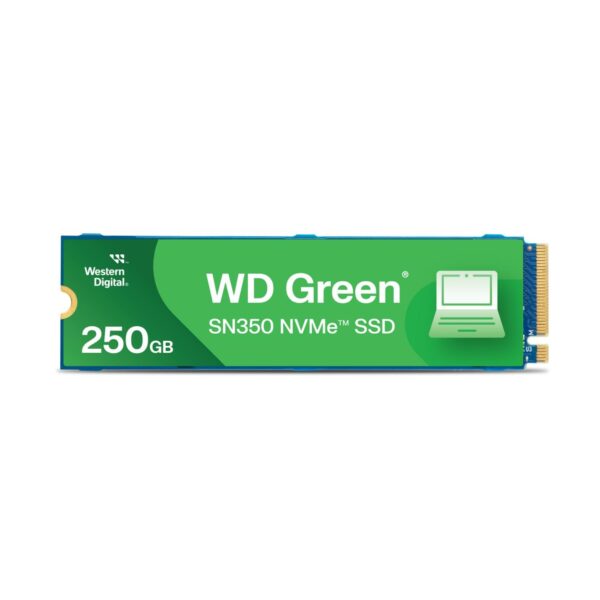Western Digital WD Green SN350 NVMe 250GB, Upto 2400MB/s, 3 Y Warranty, PCIe Gen 3 NVMe M.2 (2280), Internal Solid State Drive (SSD) (WDS250G2G0C) - Image 2